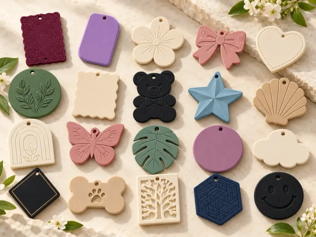 Logo-printed EVA scented tags as giveaways