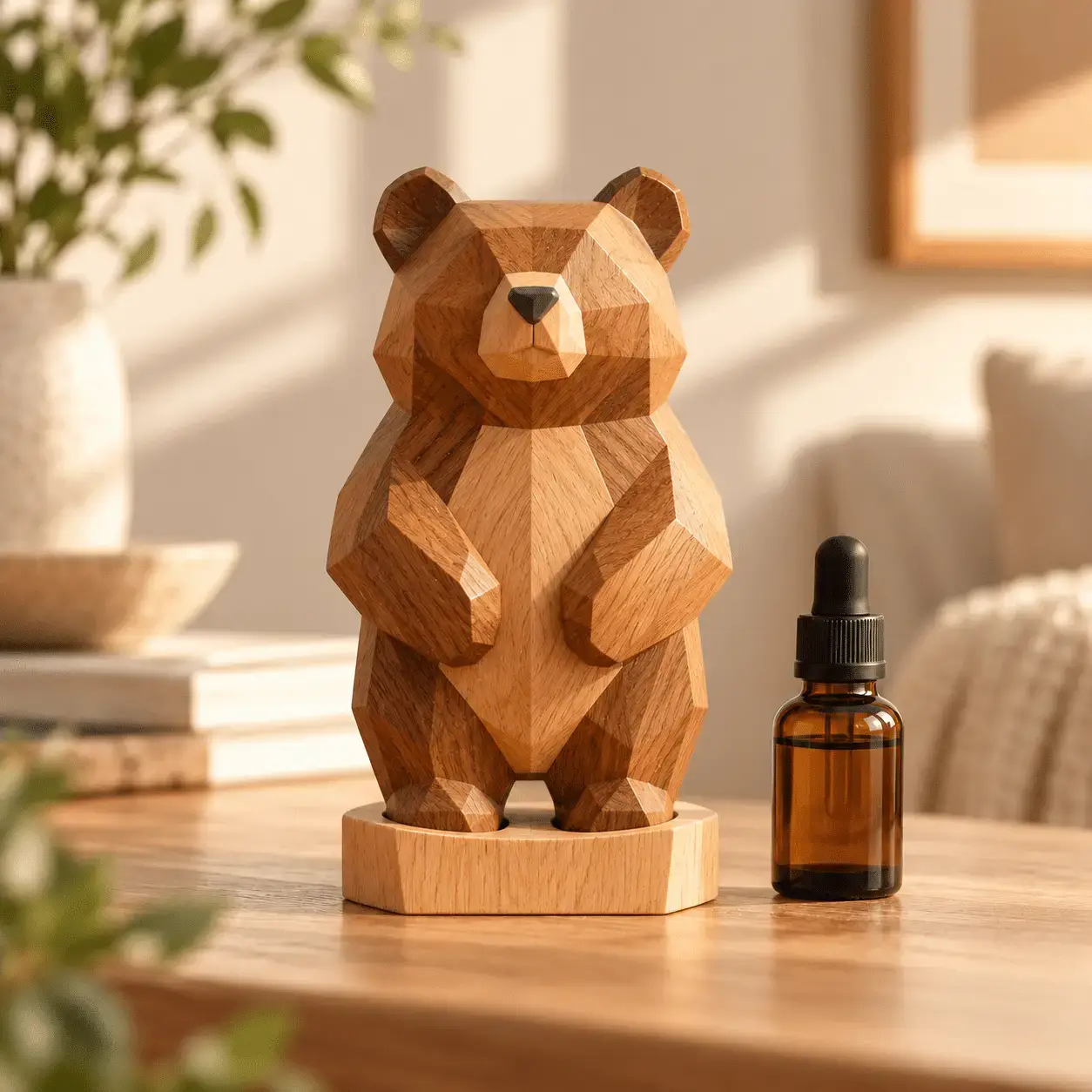 Carved wooden aroma diffuser 15 – Bear